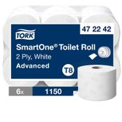 >Toilet rolls (2-ply) for Tork T8 dispenser | Tork SmartOne | 6-pack