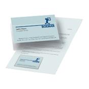 3L self-adhesive business card holder with long side opening, 95mm x 60mm (100-pack)