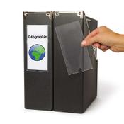 3L self-adhesive label holders with insert cards, 62mm x 150mm (6-pack)