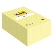 Checked Sticky Notes 102 x 152mm | 100 sheets yellow | 3M Post-it image