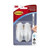 3M Command white self-adhesive hook, 1.6kg (2-pack) image