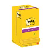Extra Sticky Notes 76 x 76mm | 90 sheets neon yellow | 3M Post-it | 12-pack image