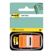 3M Post-it orange standard index tabs, 25.4mm x 43.2mm (50 tabs) image