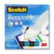 Transparent tape 19mm x 33m (removable matte) | 3M Scotch 3M66228 image