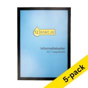 A3 display frame (black, magnetic) | 123ink | 5-pack image