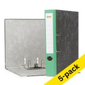 A4 lever arch file (50mm) | cardboard | 123ink green | 5-pack image
