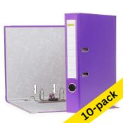 A4 lever arch file (50mm) | plastic | 123ink purple | 10-pack image