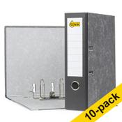 A4 lever arch file (80mm) | cardboard | 123ink black | 10-pack