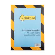 A5 display frame (black-yellow, self-adhesive) | 123ink | 2-pack image