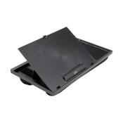 Adjustable laptop stand with cushion and mouse pad | black | 123ink image