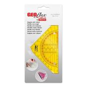 Aristo Geoflex neon orange flexible geo-triangle, 16cm