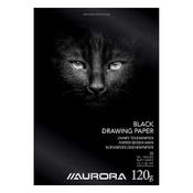 Drawing pad A4 (black, 120 grams) | Aurora | 20 sheets image