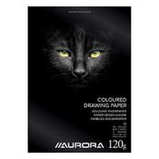 Drawing pad A4 (coloured, 120 grams) | Aurora | 20 sheets image