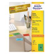 Avery 3454 multi-purpose labels 105 x 37 mm green (1600 labels) image