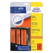 Avery L4766-20 red binder spine labels, 192mm x 61mm (80 labels)