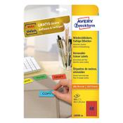 Avery L6038-20 red labels, 45.7mm x 21.2mm (960 labels) image