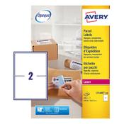 Avery L7168B-100 BlockOut parcel labels 199.6 x 143.5 mm (200 labels) image