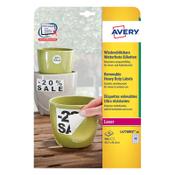 Label weatherproof sticker sheets 45.7mm x 21.2mm | Avery L4778REV-20 | 960 labels image