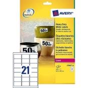 Label weatherproof sticker sheets 63.5mm x 38.1mm | Avery L7060-20 | 420 labels image