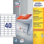 Multi-purpose labels (48.5 x 25.4mm) | Avery 3657 | 4,000 labels image