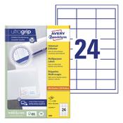 Multi-purpose labels (64.6 x 33.8mm) | Avery 3658 | 2,400 labels image