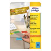 Removable labels (38.1 x 21.2mm, blue) | Avery L4791-20 | 1,300 labels image
