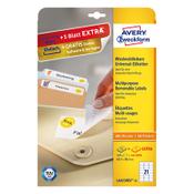 Removable labels (63.5 x 38.1mm) | Avery L6023REV-25 | 525 labels image