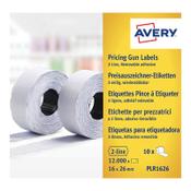 Removable price gun labels (26 x 16mm) | Avery PLR1626 | 12,000 labels image