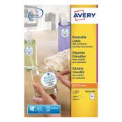 Removable round labels (40mm) | Avery L3415-100 | 2,400 labels image