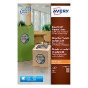 Removable round labels (Ø 60mm, brown) | Avery L7106-20 | 240 labels image