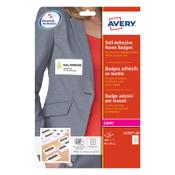 Textile labels/name badges (50 x 80mm) | Avery L4785-20 | 200 labels image