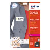 Textile labels/name badges (50 x 80mm) | Avery L4787-20 | 200 labels image