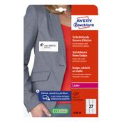 Textile labels/name badges (63.5 x 29.6mm) | Avery L4784-20  | 540 labels image