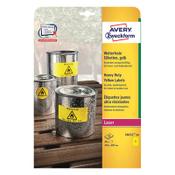 Weatherproof labels (210 x 297mm, yellow) | Avery L6111-20 | 20 labels