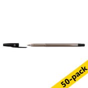 Ballpoint pen (with cap) | black | 123ink | 50-pack image