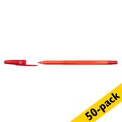 Ballpoint pen (with cap) | red | 123ink | 50-pack image