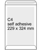 Board-backed envelope 229 x 324mm (C4) | PEEL &amp; SEAL | Raadhuis | 100-pack **Clearance** image