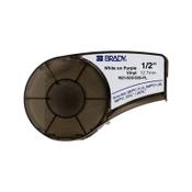 Brady M21-500-595-PL white on purple vinyl tape, 12.7mm x 6.40m (original Brady) image