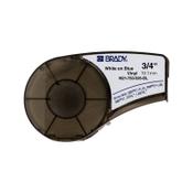 Brady M21-750-595-BL white on blue vinyl tape, 19.1mm x 6.40m (original Brady) image