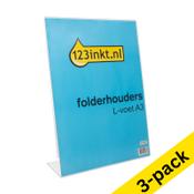 Brochure holder (A3) | L-foot | 123ink | 3-pack image
