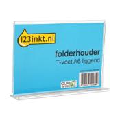 Brochure holder (A6) | T-foot landscape | 123ink image