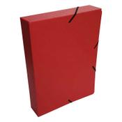 Elasticated folder (400 sheets) | Bronyl red