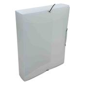 Elasticated folder (400 sheets) | Bronyl transparent white
