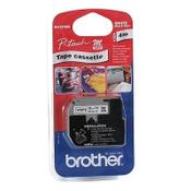 Brother M-K221SBZ black on white non-laminated tape, 9mm (original Brother) image
