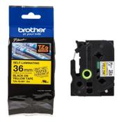 Brother TZe-SL661 black on yellow self-laminating tape, 36mm (original Brother) image