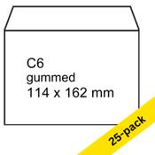 C6 envelope 114 x 162mm | white gummed | 123ink | 25-pack image