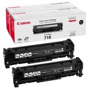 Canon 718 BK black toner 2-pack (original Canon) image