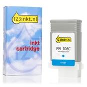 Canon PFI-106C cyan ink cartridge (123ink version) image