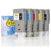 Canon PFI-207 MBK/BK/C/M/Y ink cartridge 5-pack (123ink version) image