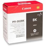 Canon PFI-302BK black ink cartridge (original Canon) image